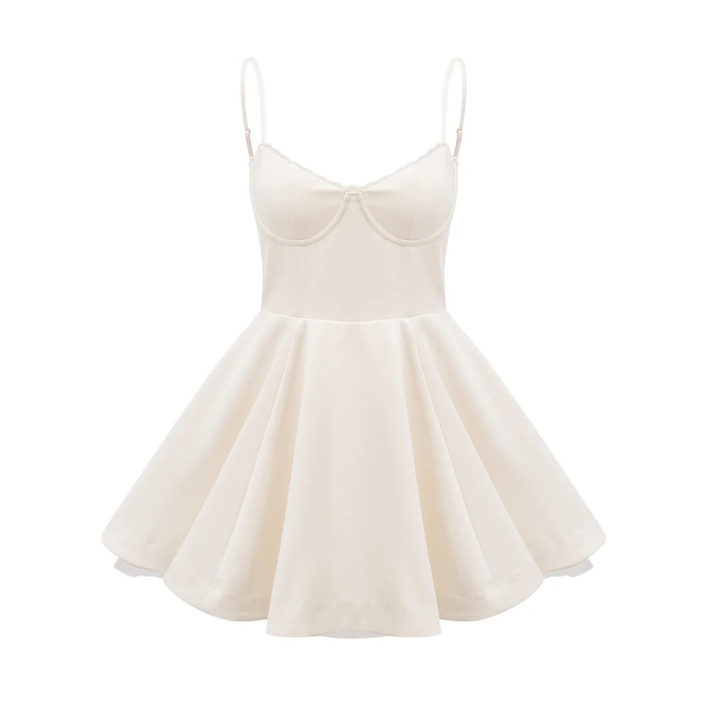 Saira Tulle Flared Mini Dress